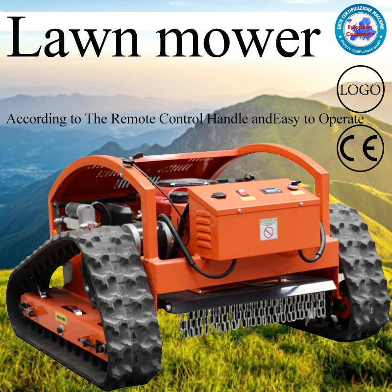 

Customized AI robot Lawn Mower High Quality Grass Cutting Machine Crawler Brush Cutter Electric Remote Control CE Approve