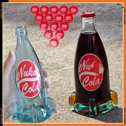 Fallouts Nukas Colas Bottle With Cap Fallouts Toy Glass Bottle Cup No Liquid Model Toy Prop Gift Ornaments Creative Decor Toy