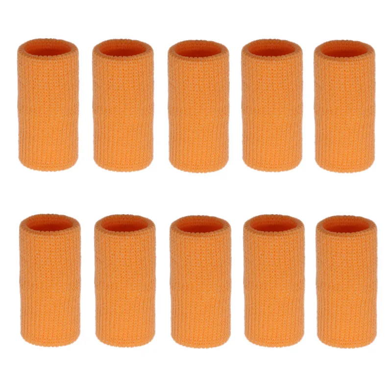 10PCS Elastische Sport Finger Ärmeln Arthritis Unterstützung Finger Schutz Outdoor Gym Basketball Volleyball Finger Schutz Corrector