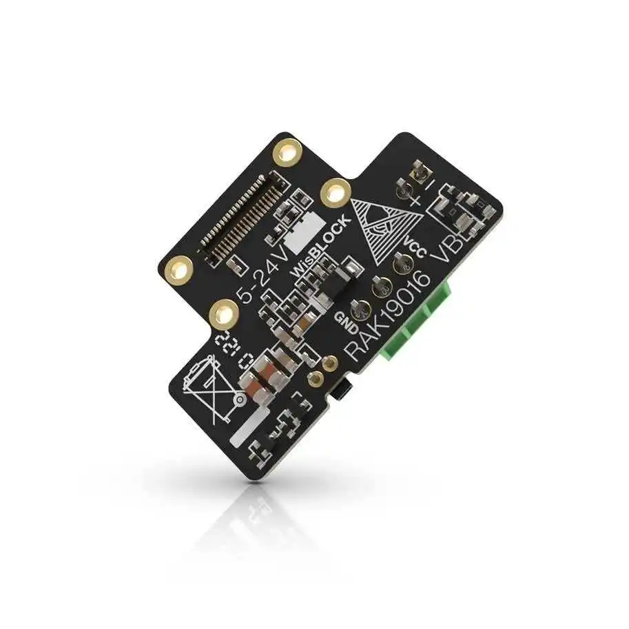 Industrial Power Supply Module for WisBlock, 5-24V DC Input with LiPo Battery Charger & Backup Power