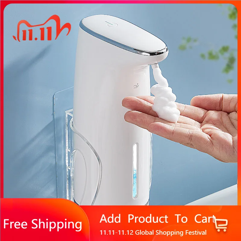 

Mounted No Drill Soap Dispensers Wall Stainless Bathroom Automatic Soap Dispenser Dispensador De Jabon Bathroom Accessories