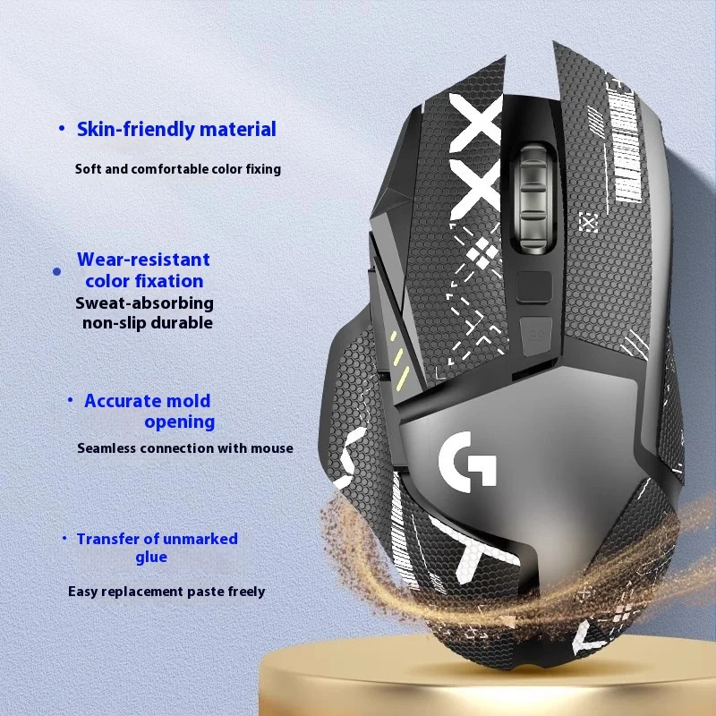1 Set Mouse Anti Slip Sticker For Logitech G502 Wired/G502 Lightspeed/G502 Hero Non-Slip Anti Sweat Tape Ultrathin