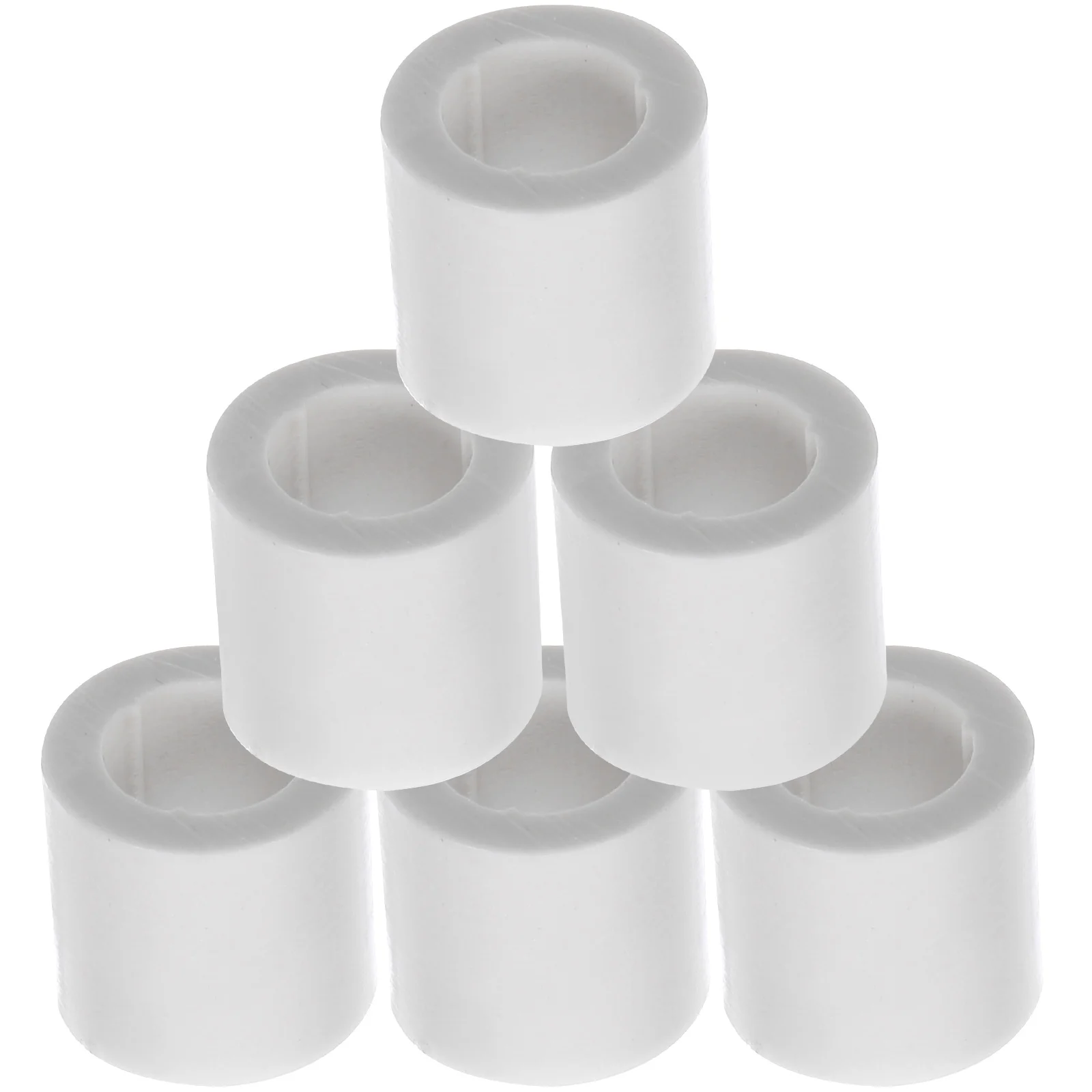 

6 Pcs Billiard Cue Protective Cover Snooker Pool Tips Stick Ferrules Billiards Replace Accessory Plastic for Cues