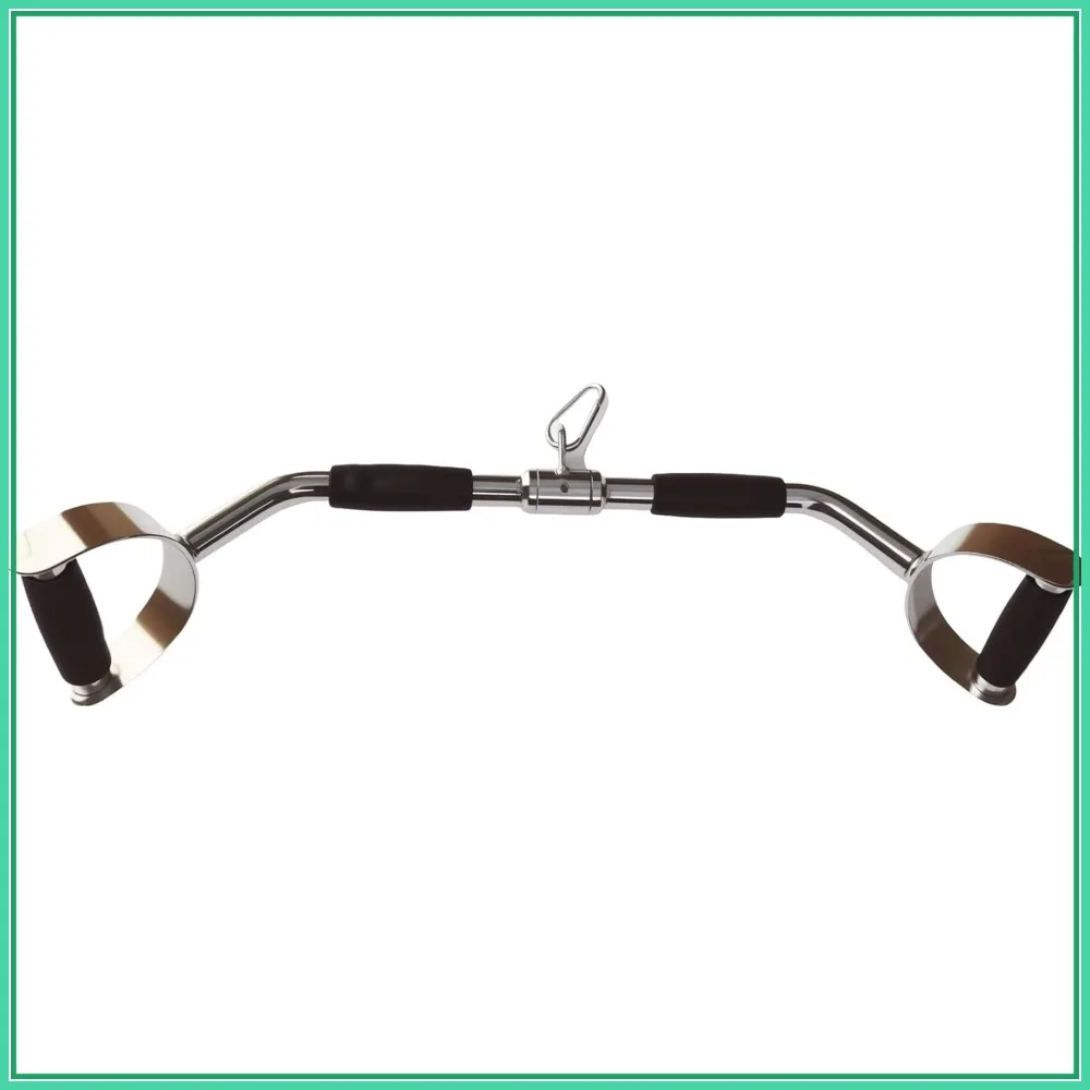 

Wide Grip Lat Pull Down Bar, Tricep Press Down Cable Attachment, Multi Gym Solid Steel V-Bar
