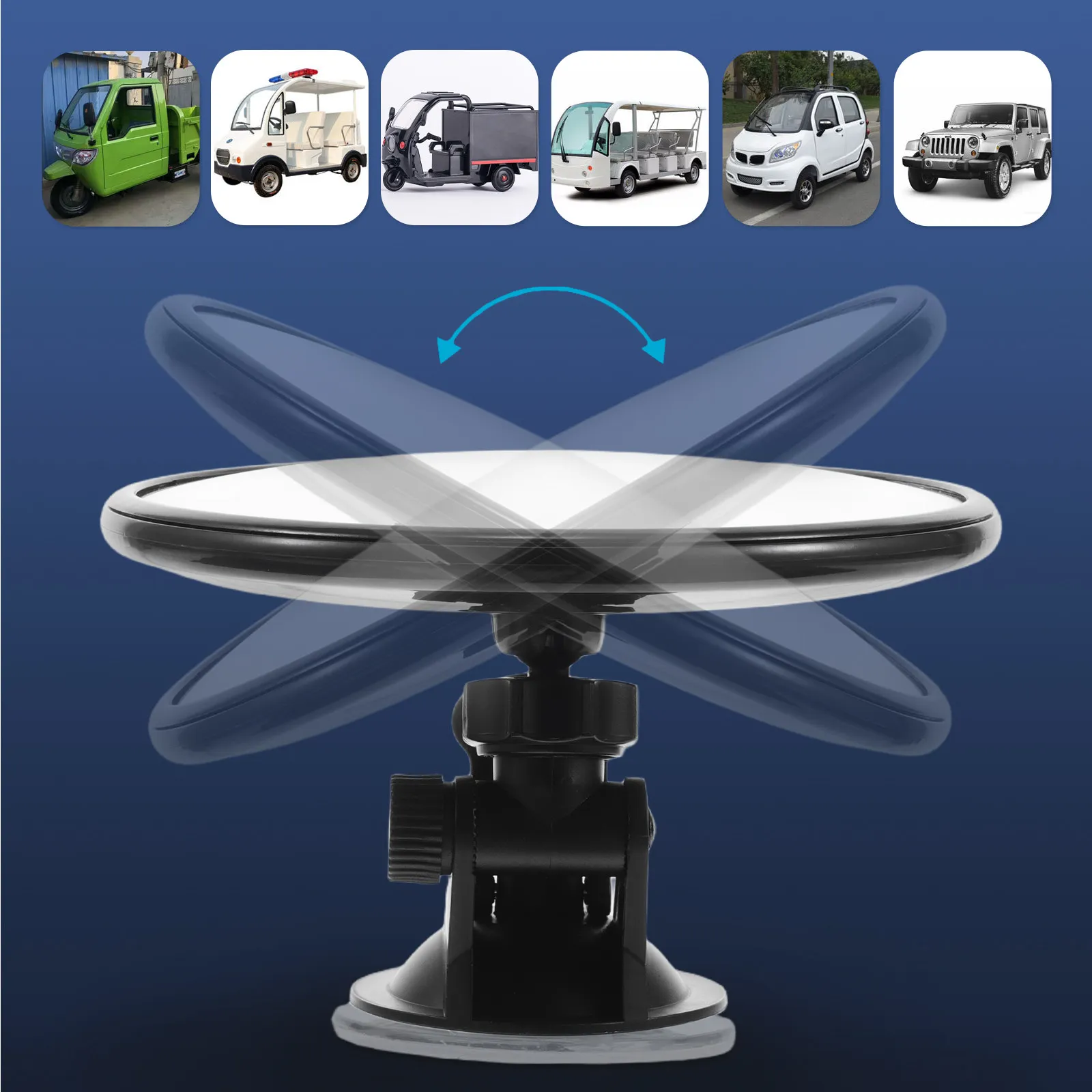 Rear View Mirror with Powerful Suction Cup for Cars Tricycles Vehicles Universal Wide Angle Baby Safety Monitoring Interior Auto