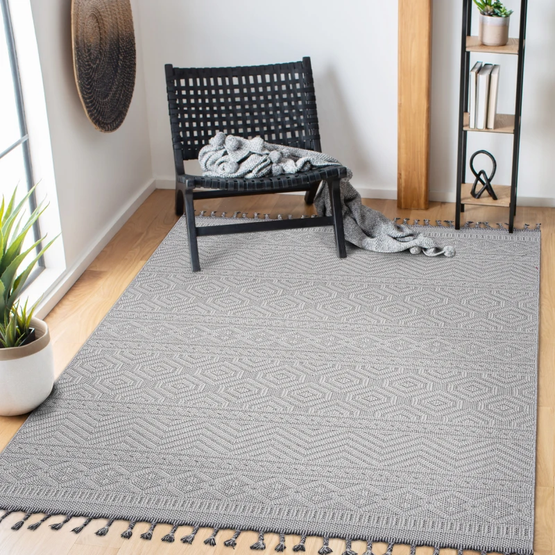

Коллекция LOOM & LUXE 6X9 Белый/Геометрический коврик для внутреннего/наружного применения