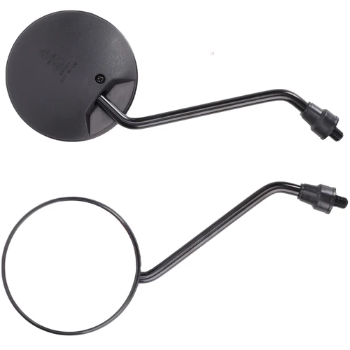 Imagen 2 del producto Espejo retrovisor lateral redondeado para motocicleta, espejos retrovisores de 10mm y 8mm para Scooter Honda, Kawasaki y Suzuki