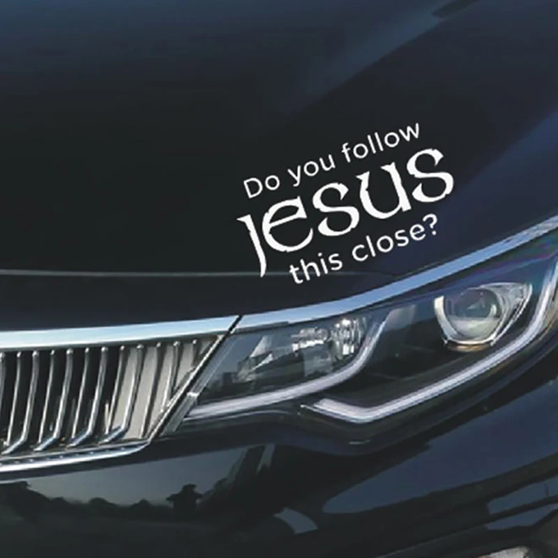 [MS]DO YOU FOLLOW  THIS CLOSE? Funny Car Stickers For MotorcycleVehicle Paint Window Wall Cup Toolbox Guitar