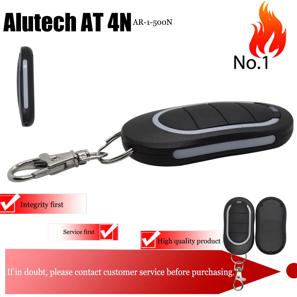 Alutech AT-4N 433.92 MHz rolling code remote garage door replication door opener