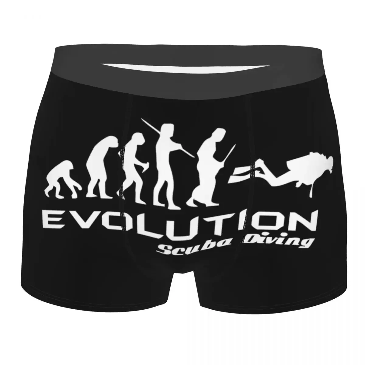 Evolution Of Scuba  Boxer Shorts Men 3D Printed Funny Underwater Dive Diver Gift Underwear Panties Briefs Soft Underpants