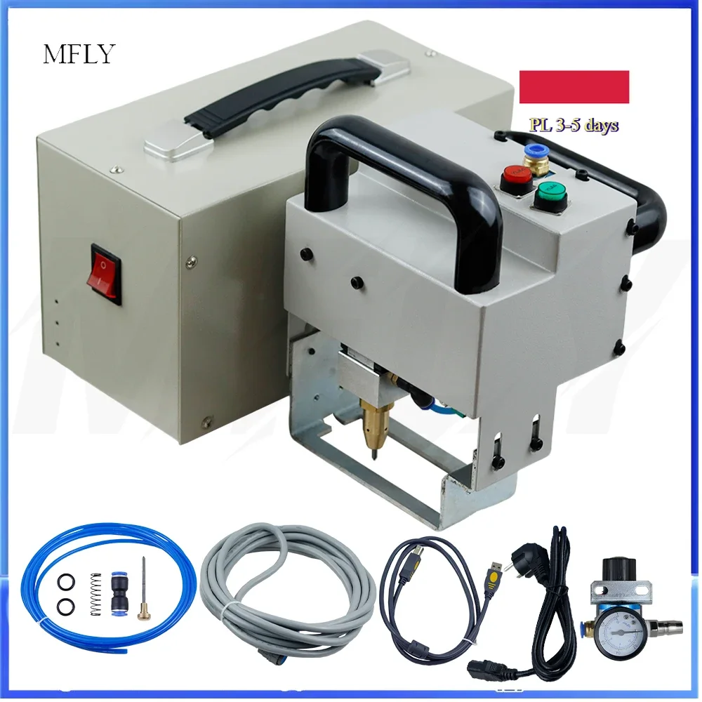 Portable Metal Pneumatic Dot Peen Marking Machine For VIN Code(100*20mm) Frame Chassis Number 220V/110V