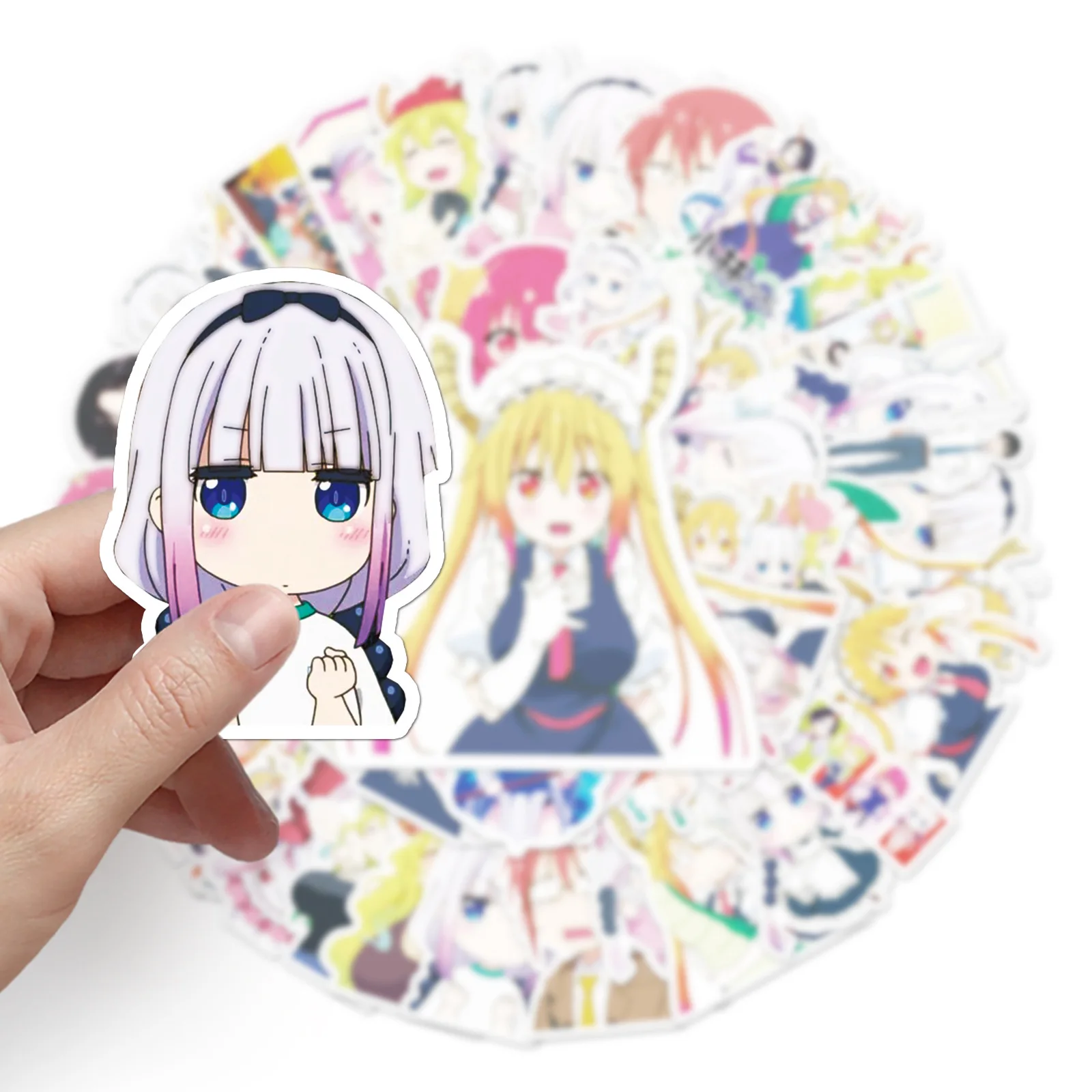 

10/50PCS Japanese comic Miss Kobayashi's Dragon Maid Anime Sticker Cute Funny Skateboard Motorcycle Wardrobe Graffiti Decal Toy