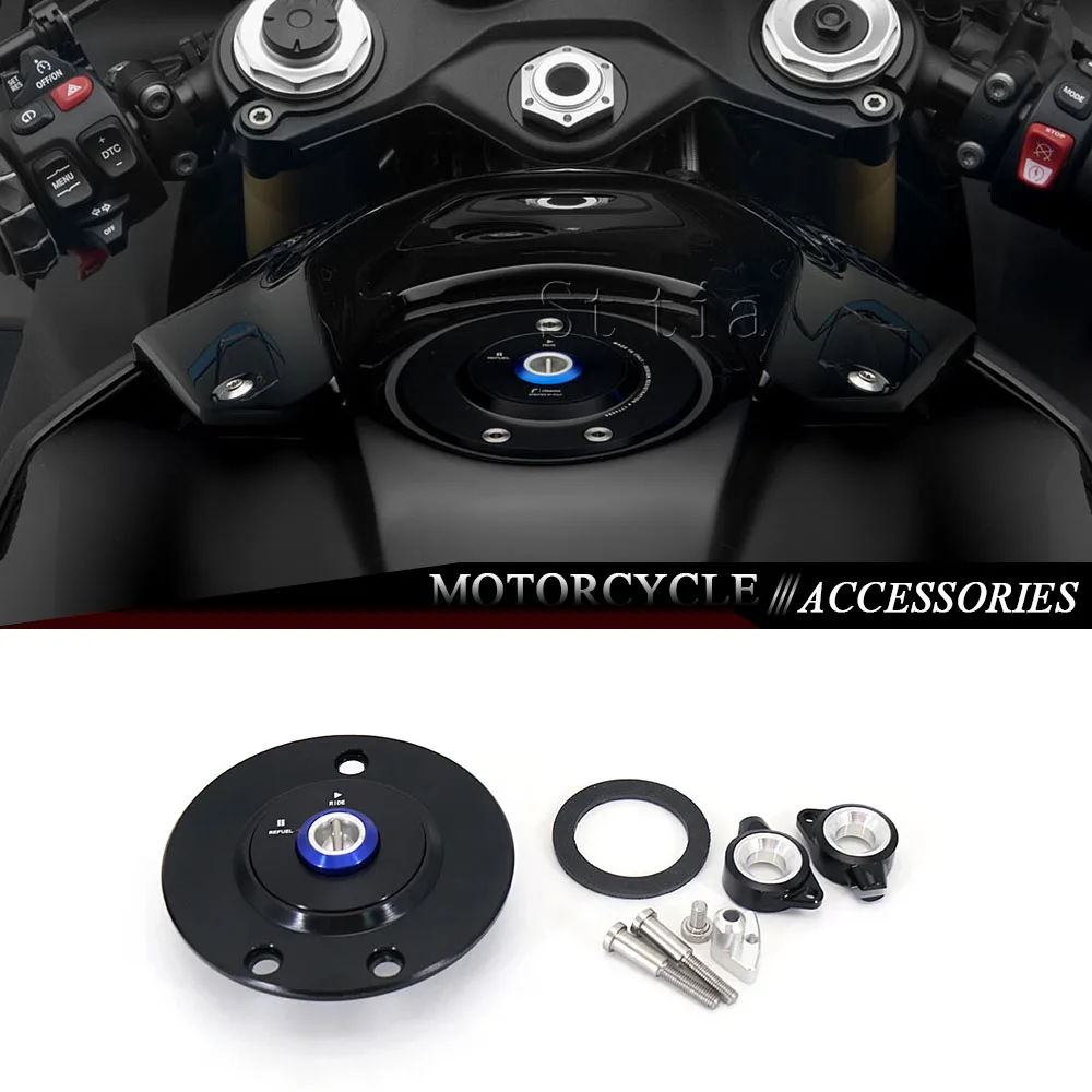 

New Motorcycle Cap Gas Fuel Tank Caps Cover Accessories Fit For BMW S1000RR S1000 RR s1000rr 2009-2022 CNC Fuel Tank Cap