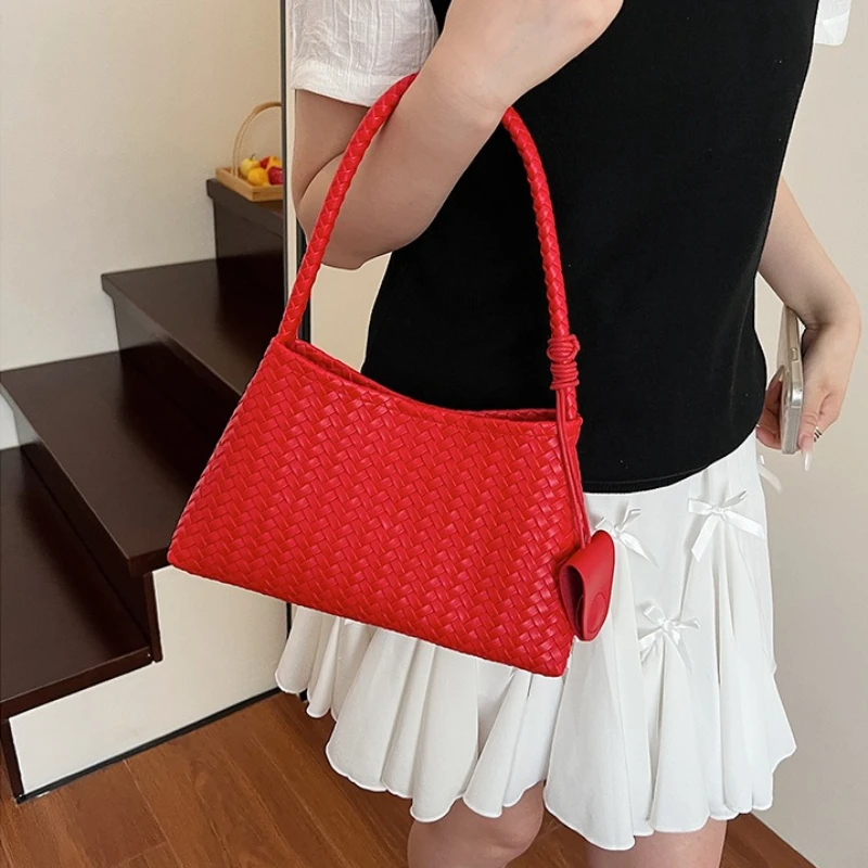 กระเป๋าสะพายไหล่หนังเทียมทอแบบ - Luxury Beach Bags Ysl บทวิจารณ์และราคา
