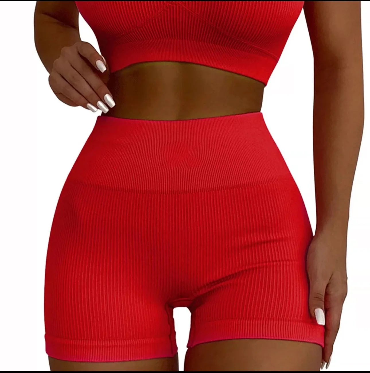 Women's High-Waisted Butt Lift Biker Shorts - Breathable Moisture-Wicking Compression Shorts for Running, Gym & Yoga image 6