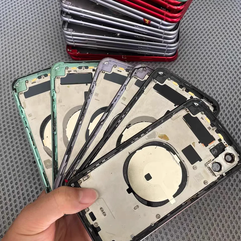 Full Back Cover for iPhone 13 Pro Max, Housing Battery, Middle Chassis Frame, Assembly Door, Rear with Flex Cable image 4