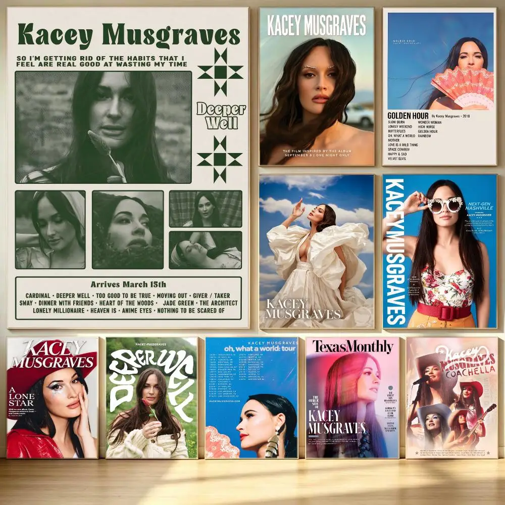 Music Kacey Musgraves Poster Poster HD Printing Soothing And Cream Style Home Decor For The Living Room Cafes Gift Giving