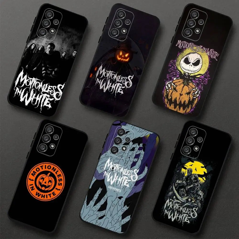 

M-Motionless In Whites Phone Case For Samsung S 25,24,23,22,30,21,10,9,Ultra,Plus,Lite,FE,4,5G Black Soft Case