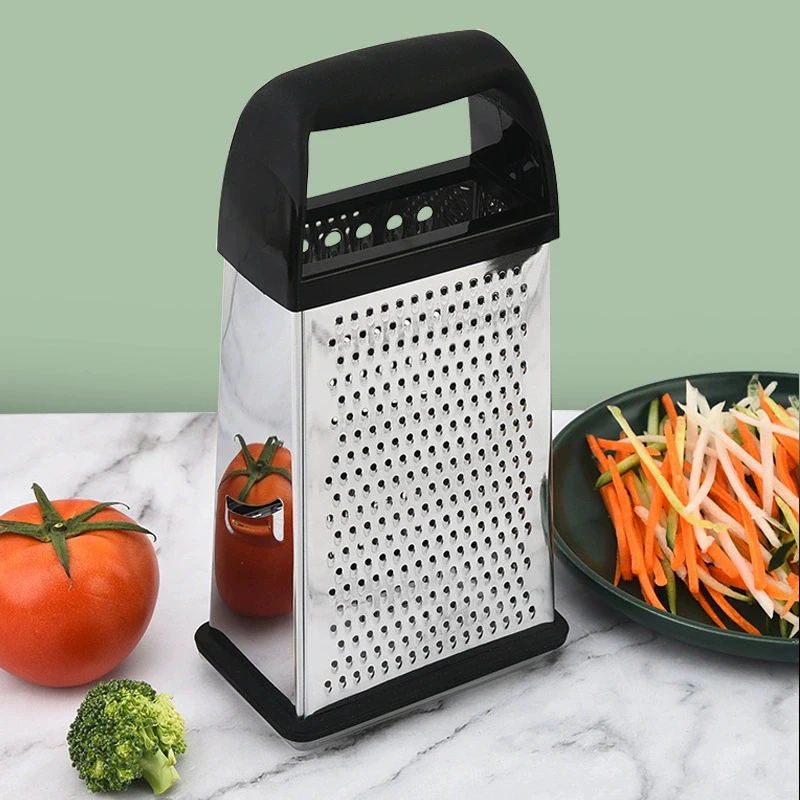 1pc Multifunctional Grater With Graduated Bottom Box, Four-sided Grater For Vegetables And Fruits, Grater And Slicer