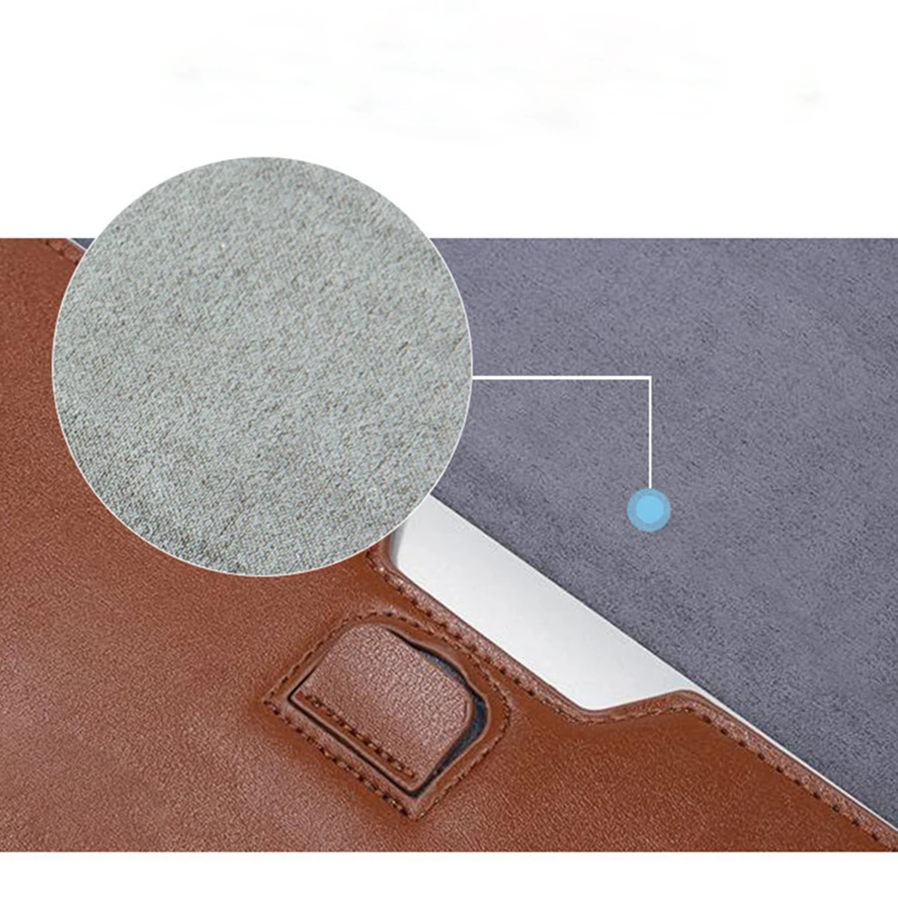 Business Custom Buchstaben Laptoptasche Große Kapazität Gravierte Initialen Laptop Sleeve Luxus Frau Mann Leder Tablet Computer Tasche – Detail 9
