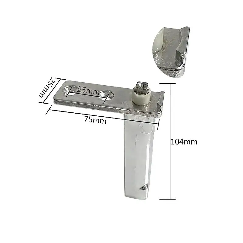 Automatic Pivot Refrigerator Door Hinge Spring Loaded Heavy Duty Rustproof Replacement Part for Home Fridge Repair