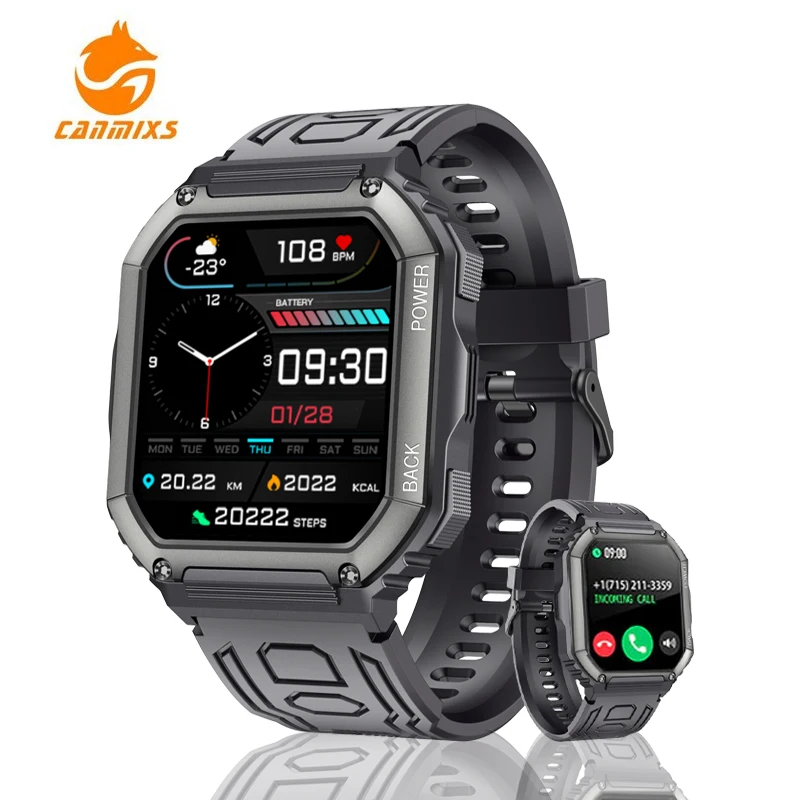 CanMixs NEW Smart Watch Men Bluetooth Calling Long Standby Sports Fitness Tracker 24H Health Monitor waterproof Smartwatch Women