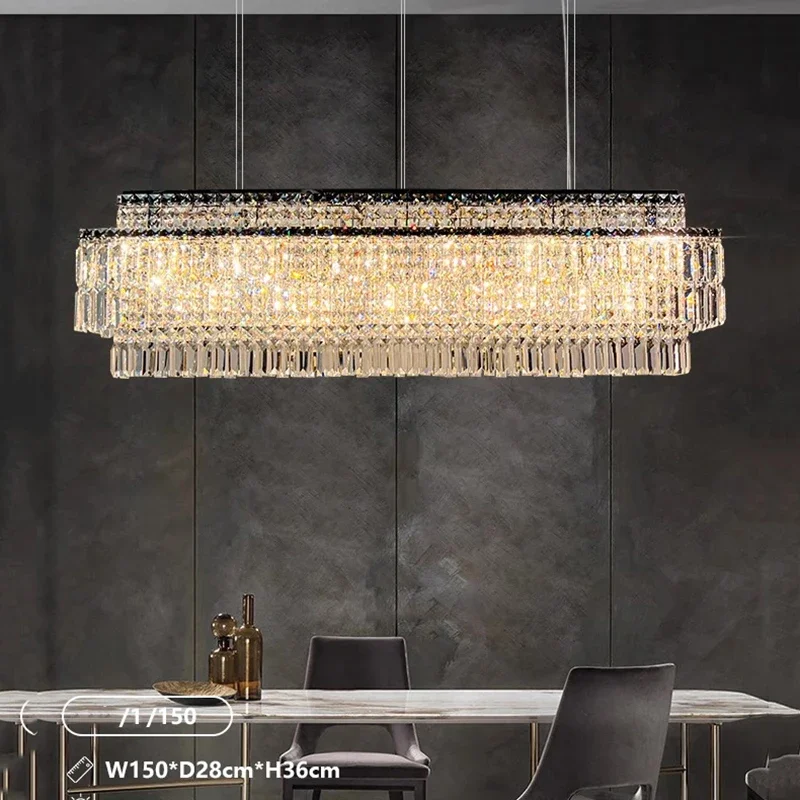 

Украшение дома Подвесные светильники, роскошная хрустальная люстра для гостиной, подвесной светильник для столовой, потолочный светильник, внутреннее освещение