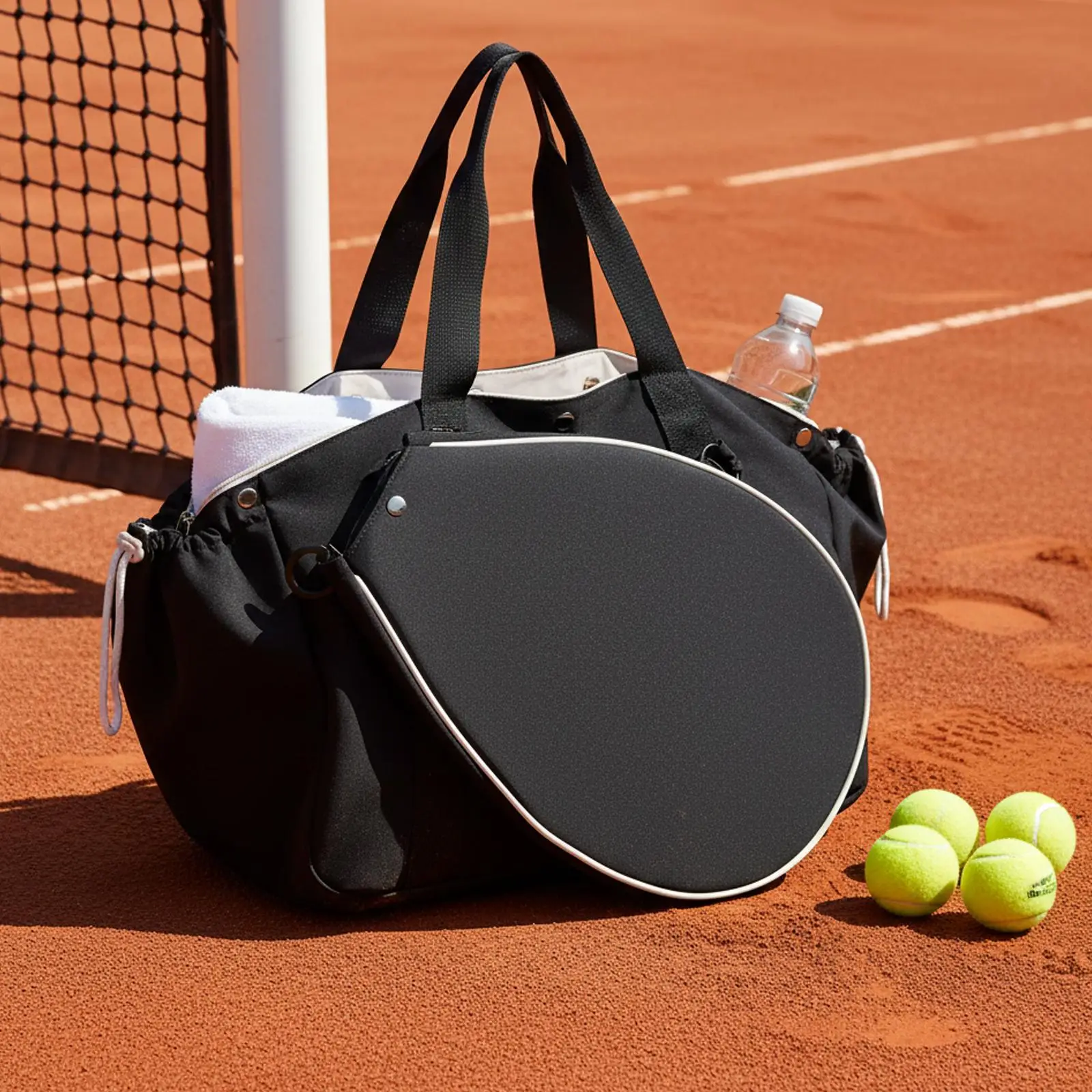 

Portable Badminton Bag Multifunction Sports Tote Portable Pickleball Racquets Bag Balls Accessories Case for Women Men