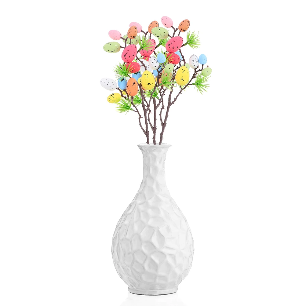 

2pcs Speckled Egg Branches 32CM Mixed Color Plastic Easter Decoration Filler Lifelike Party Supplies House Kitchen