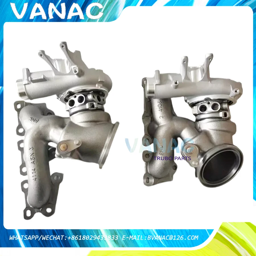 

TF035HL Twin Turbos 49335-02004 49335-02052 11657849651 11657850279 для M3 M4 F-Series (F30F80) 3,0 F82 F83 S55 b30A двигатель