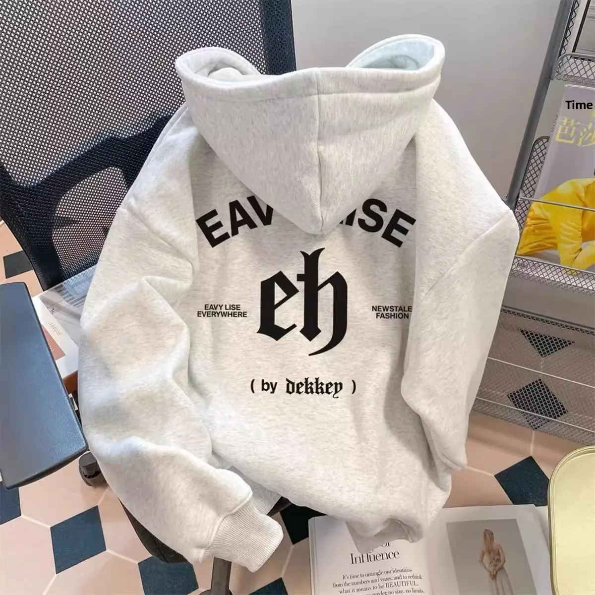 

plus Size Hoodie Sweatirt ex Thiened Fce American Sle Faion Brand Letter Print Autumn Winter New Arrival Coat