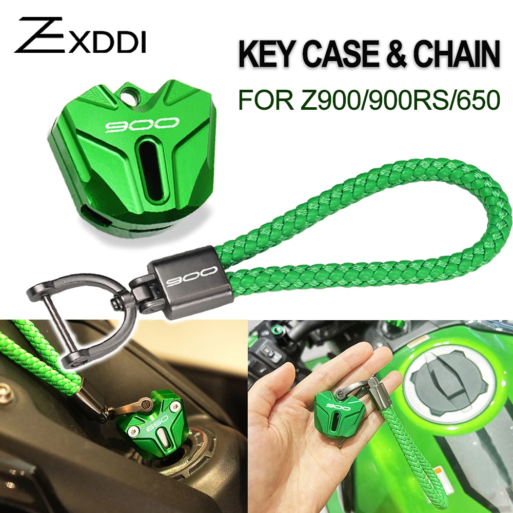 For Kawasaki Z 900 Z900RS Z900SE Z650 RS Ninja 650 Z650 2017-2024 Motorcycle Key Case KeyChain Key ring shell Cover accessories