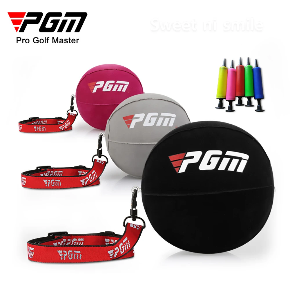 PGM Inflatable Golf Smart Ball Trainer Portable Swing Arm Corrector Posture Auxiliary Correction Training Aids Golf Accessories JZQ012