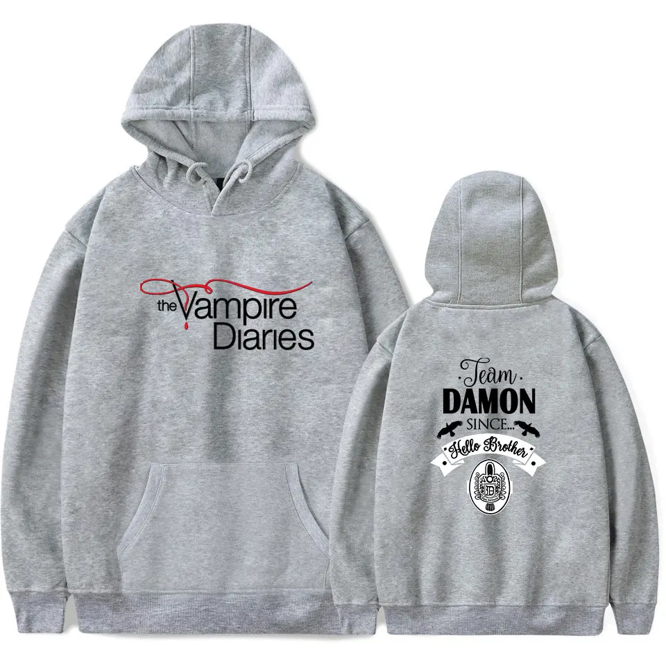 The Vampire Diaries felpa con cappuccio Unisex tuta donna uomo felpe Harajuku felpe Street Style coppia vestiti Plus Size