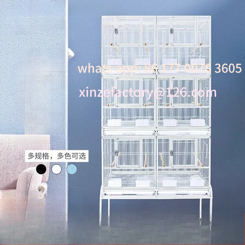 

Customizable Large group bird cage breeding Three-layer parrot pairing Xuanfeng tiger skin Peony