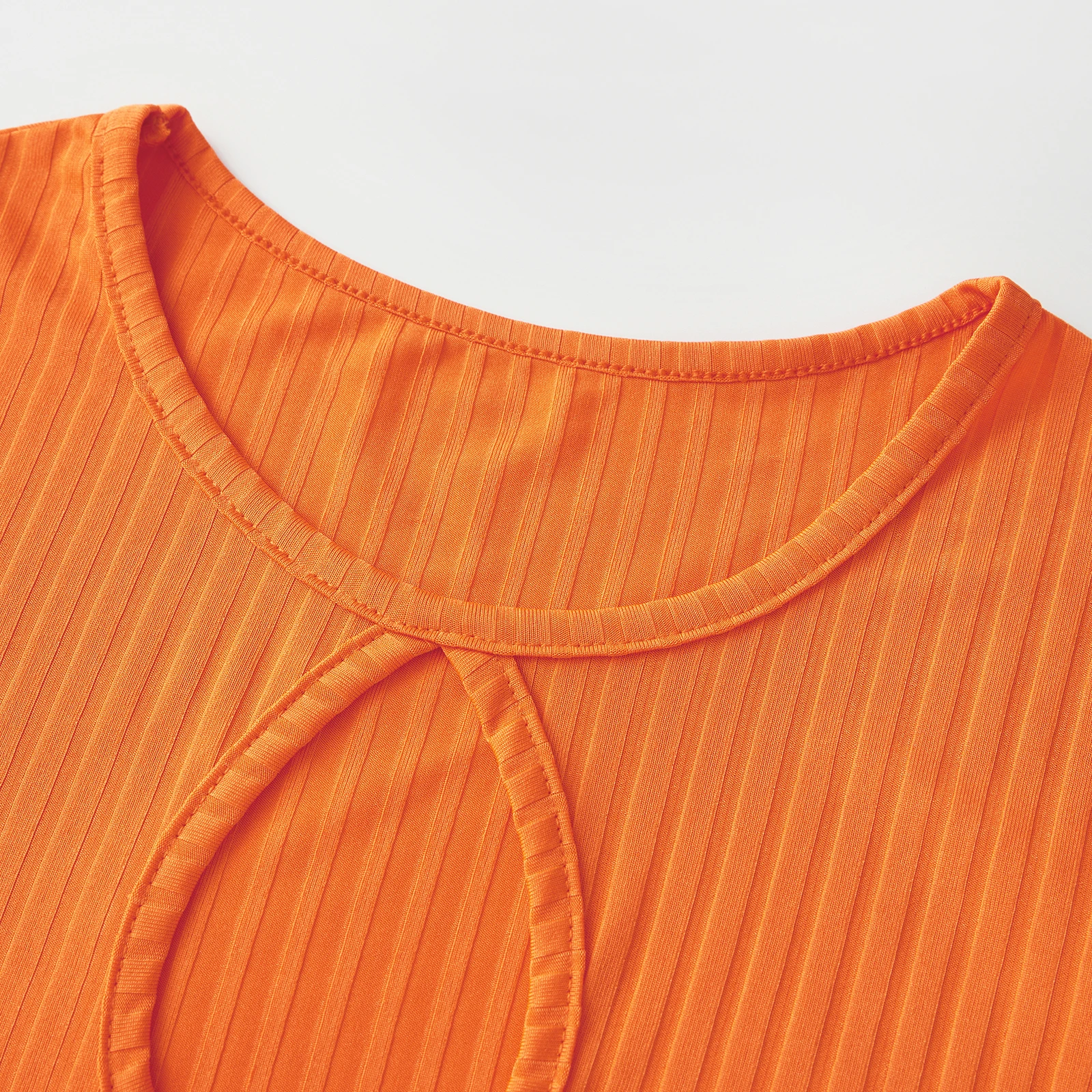 Halloween Velma Costume For Women Orange Long Sleeve Crop Top And Pleated Mini Skirt With Stocking