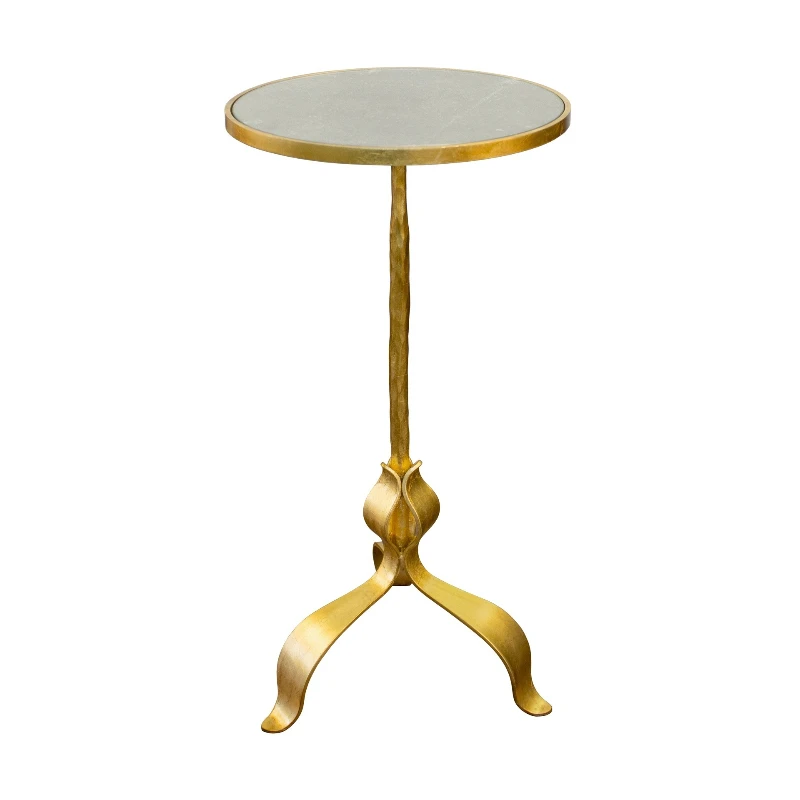 American furniture, light luxury iron leaf corner number, forged iron effect