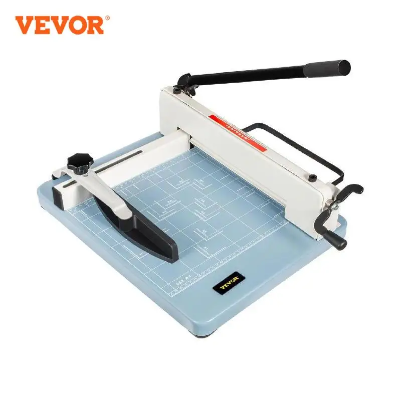 

VEVOR 12/17 Inch Manual Paper Cutter Guillotine Trimmer Heavy Duty 300-500 Sheets Shredder for Factory School Office Accessories