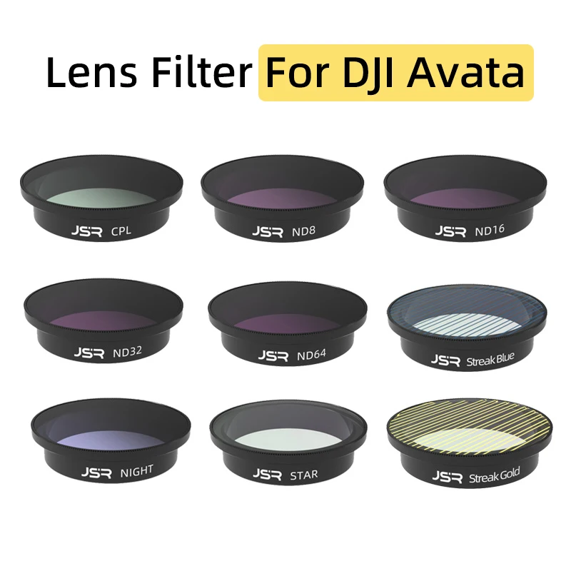 For DJI Avata Drone Lens Filters CPL Filter ND8/16/32/64 Filter Kits NDPL Sets Night Star Streak Gold/Blue Filter Accessories