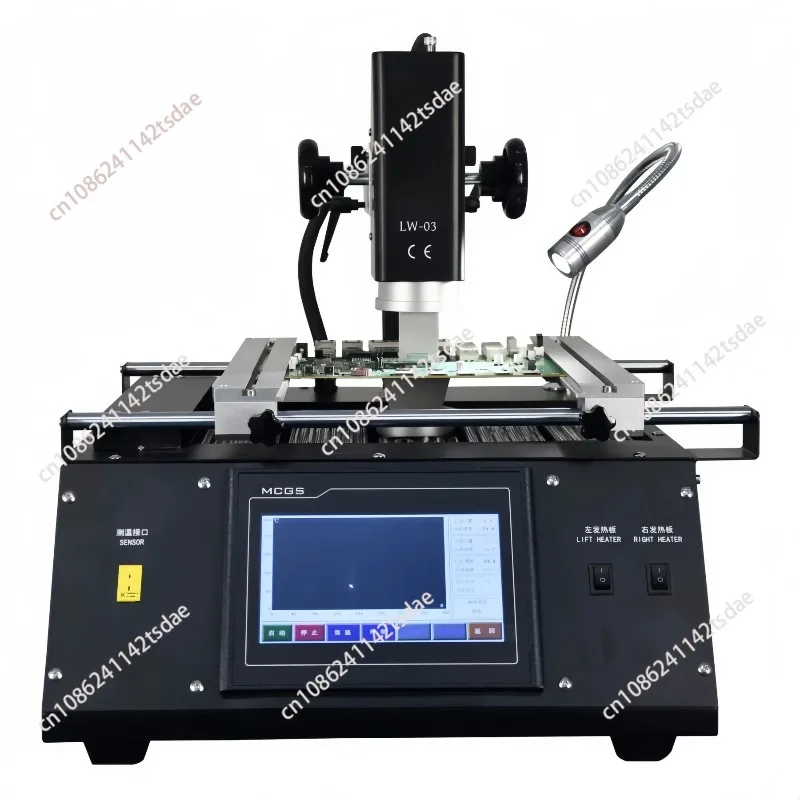 BGA rework station three temperature zone, optical BGA rework station, professional BGA rework equipment
