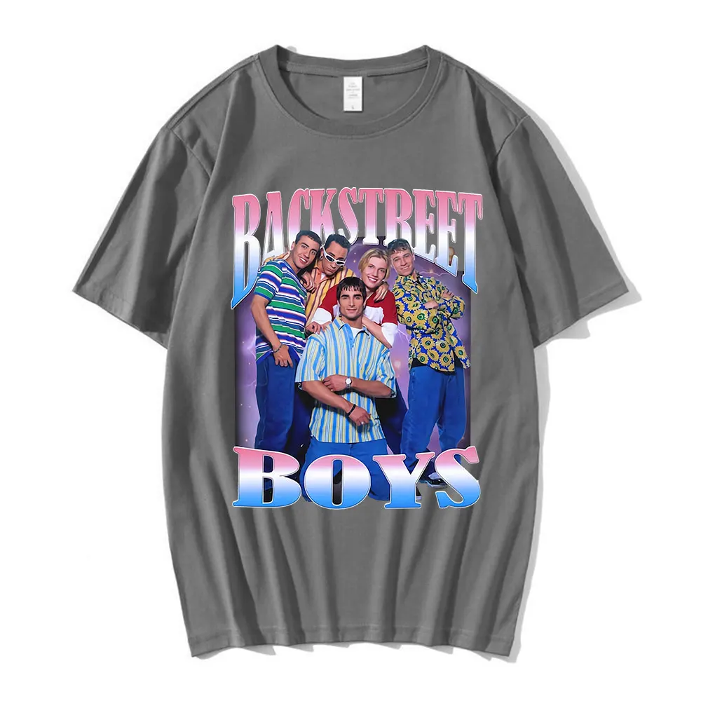 Backstreet Boys Graphic Print T-Shirt 90s Vintage Boy Band T Shirt Men\'s Women\'s Hip Hop Gothic Oversized T-Shirts Streetwear