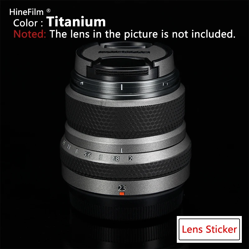 Fuji XF23 F2 / 23 F2 Lens Premium Decal Skin per Fujifilm XF23mm F2 R WR Lens Protector Cover Film Wrap Sticker