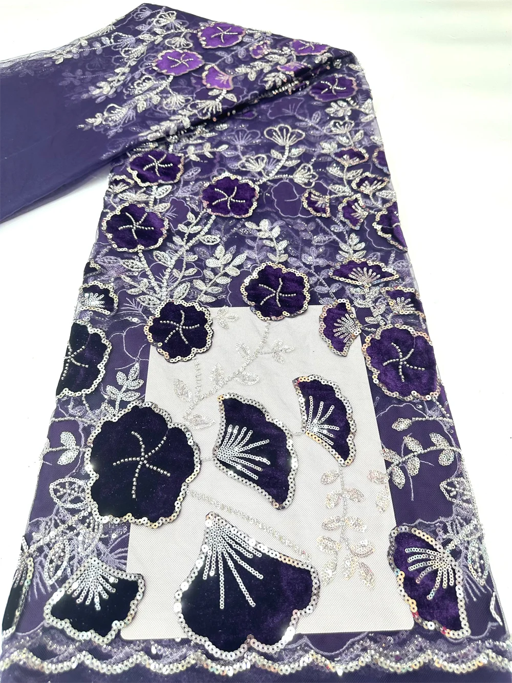 African Velvet Heavy Lace Fabr - Sewing Velvet Fabric 评论和价格