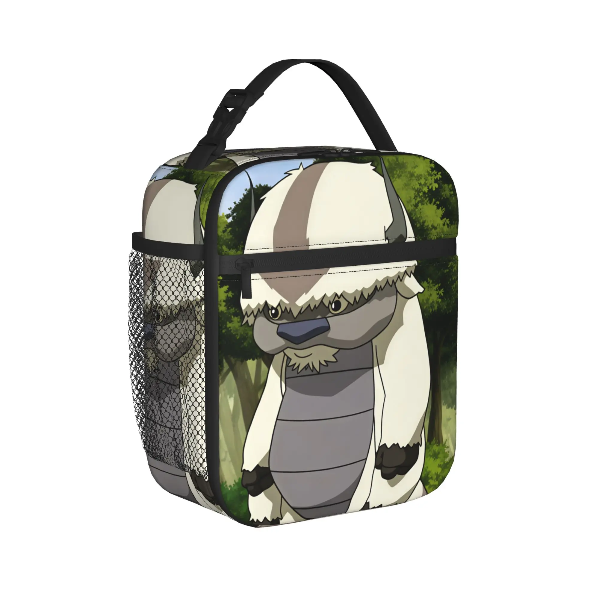 Avatar The Last Airbenders Lunch Bag  Portable Zipper Lunch Box Child  Design Cooler Bag Casual Oxford Thermal Tote Handbags