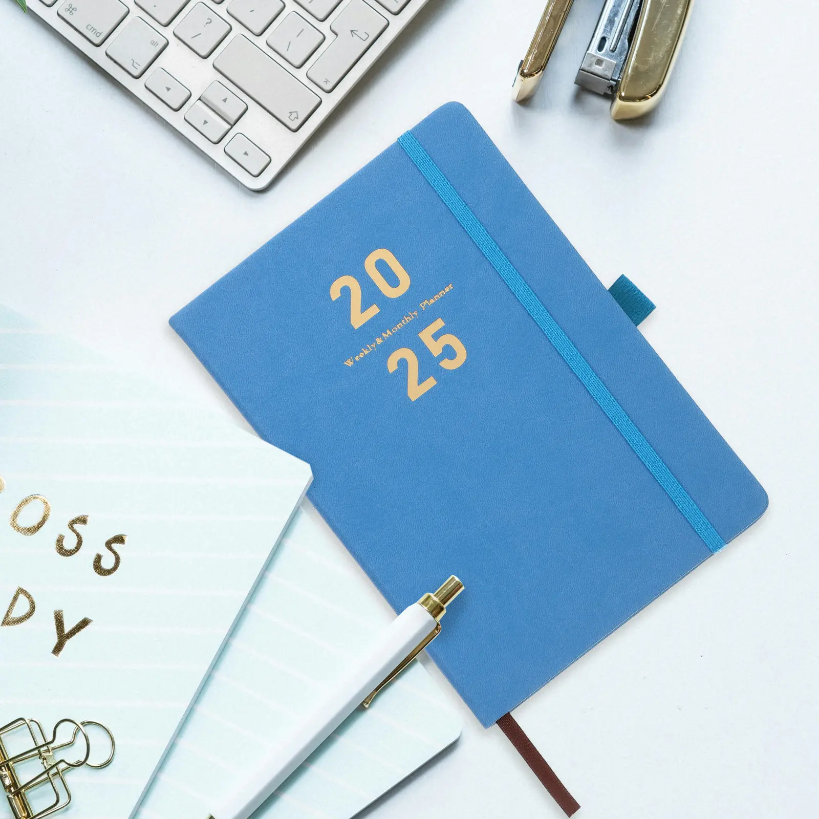 Academic Planner A5 Monthly Planner 2025 Office Household Notebook Portable Multi-Function Scheduling Writing Journal Organizer