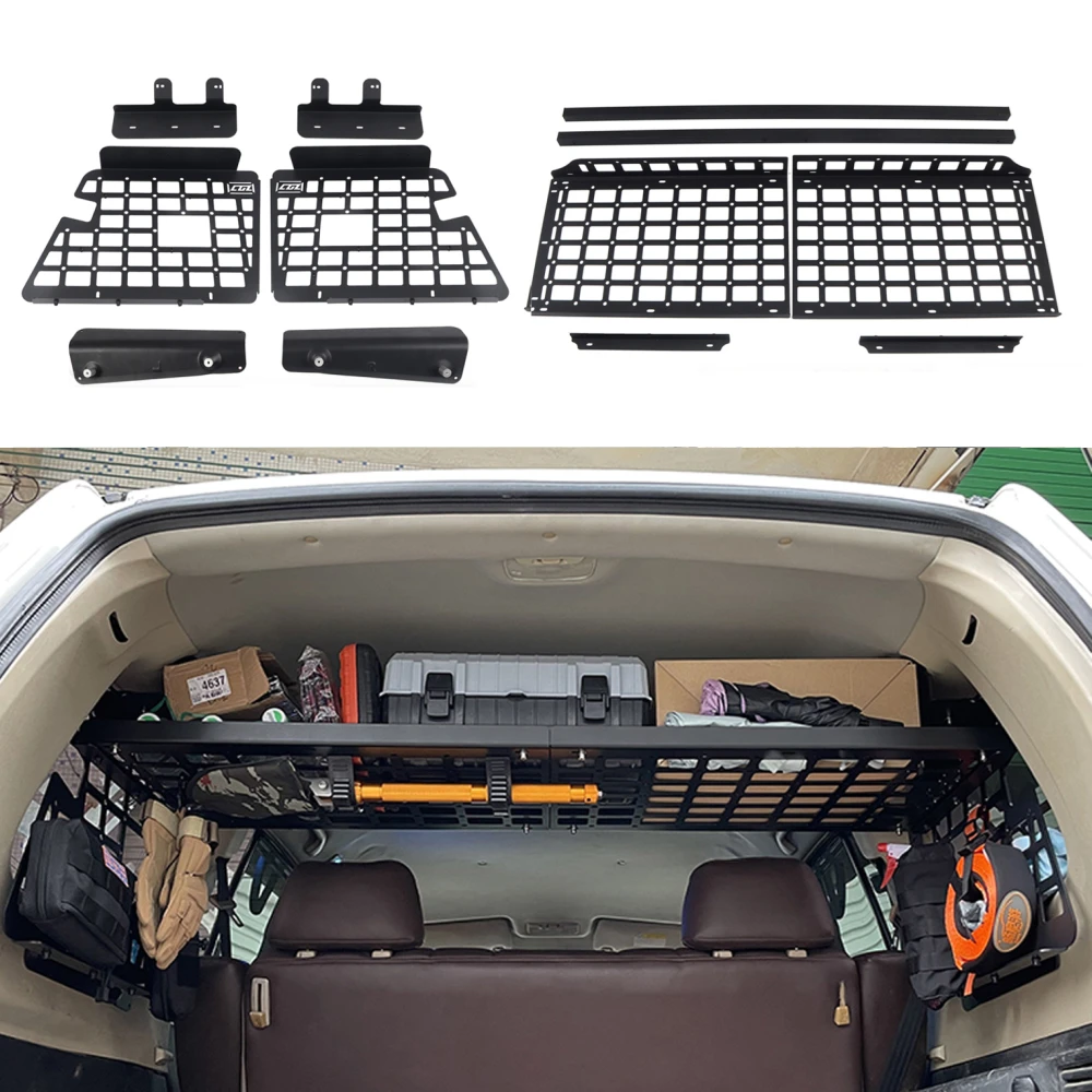 For Mitsubishi Pajero V80 V93 V95 V97 V98 2007-2021 Rear Trunk Storage Rack Luggage Organizers Rear Cargo Shelf Accessories