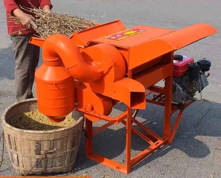 Factory Direct Corn Peanuts Rice Automatic Wheat Bean Harvester Soybean Small Threshing Machine