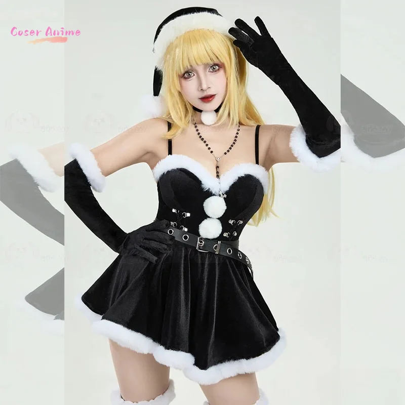 Мисс Миса Косплей Костюм Хэллоуин Рождество Аниме Вечеринка Игра Comic Con Повседневная модная одежда