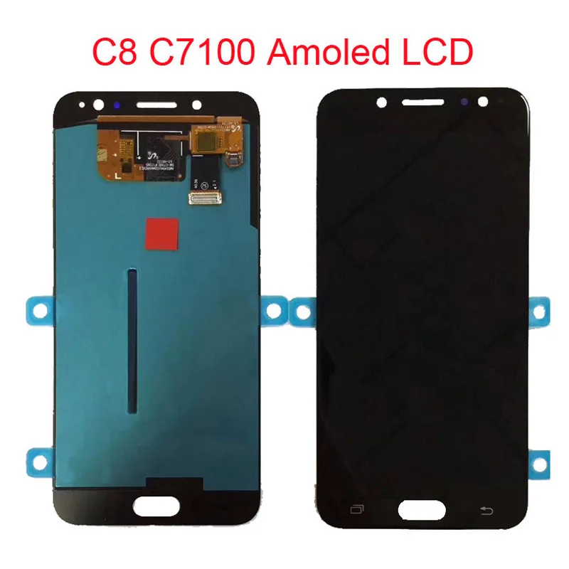 

Super Amoled Lcd For Samsung Galaxy C7 2017 C8 C7100 C710 LCD Display Touch Screen Digitizer Assembly C710F/DS J7+ J7 Plus