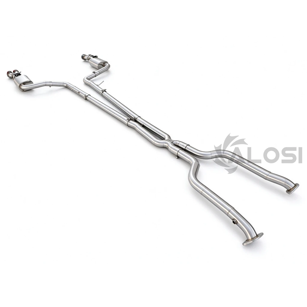 Exhaust with X-tube valve for Lexus LS430/LS460 2000-2017 stainless steel electronic valve exhaust, high-performance cat back ex